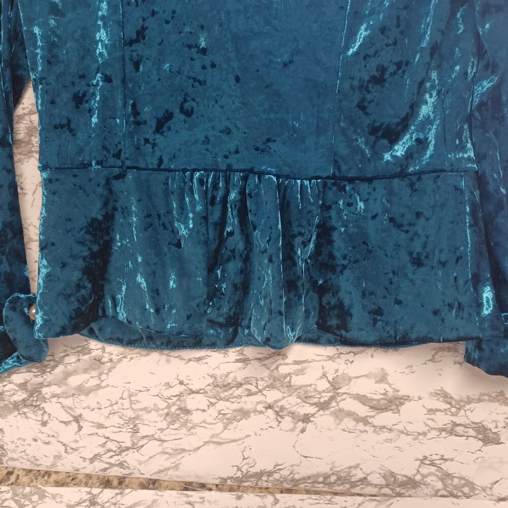 Sans Souci Crushed Velvet Style Blazer - Picture 5 of 5